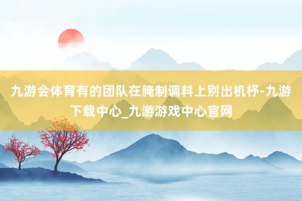 九游会体育有的团队在腌制调料上别出机杼-九游下载中心_九游游戏中心官网